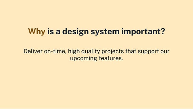 Design system presentation slide 10