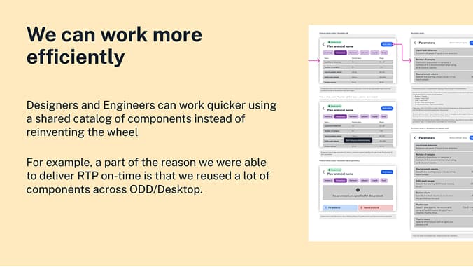 Design system presentation slide 12