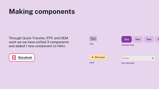 Design system presentation slide 17