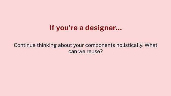 Design system presentation slide 18