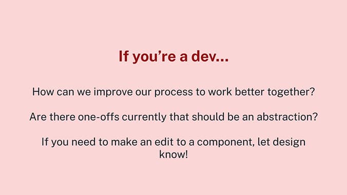 Design system presentation slide 20